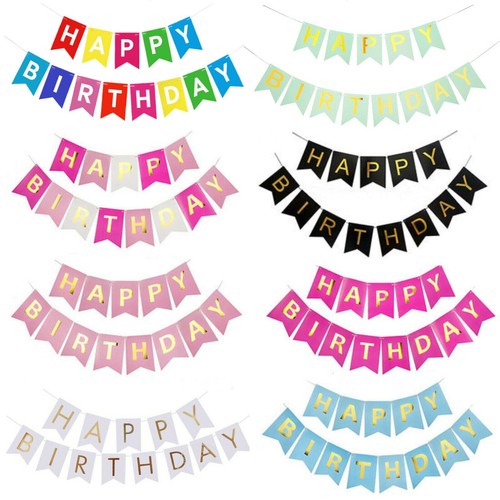 Happy birthday bunting banner - birthday,