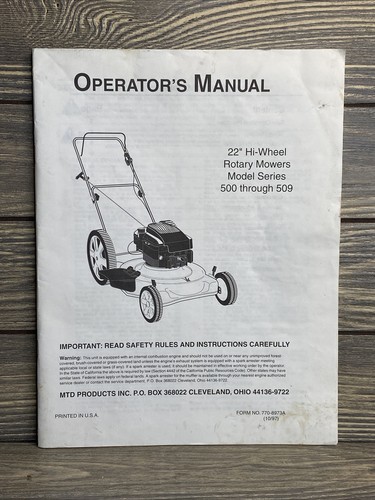 mtd lawnflite manual download