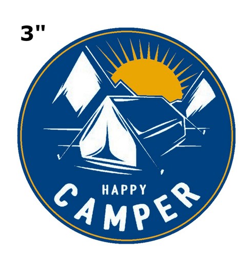 Happy camper car truck - camper,