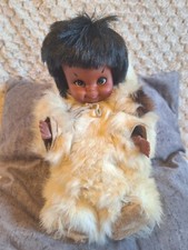 Vintage Inuit Doll with Real