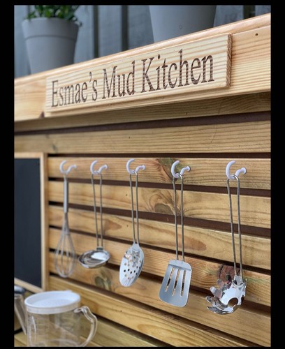 Personalised mud kitchen sign