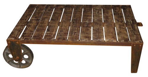 Industrial coffee table iron - table,