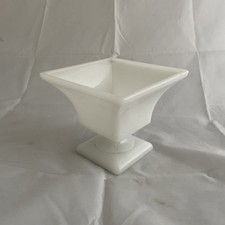 Milk Glass Square Pedestal