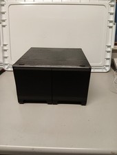 CD STORAGE BOX 2 Drawers BLACK