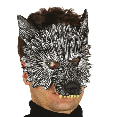 Wolf mask halloween latex - wolf,