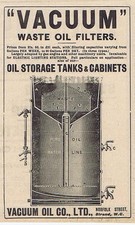 Vacuum Oil Co Ltd, Norfolk St, Strand, London - Antique Engineering Advert 1904