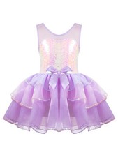 Kids Girls Sequin Sleeveless