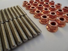 24 x M7 Exhaust Studs and Copper Flange Nuts for BMW 3-Series E36 / M50 / M52