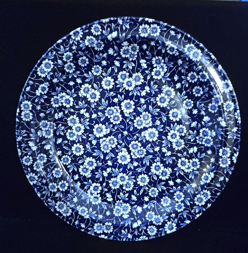 Blue calico flat - flat, cake