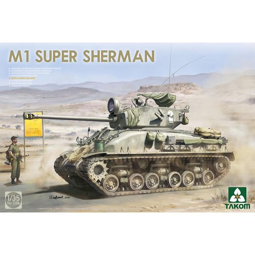 Takom 2206 super - m1, sherman