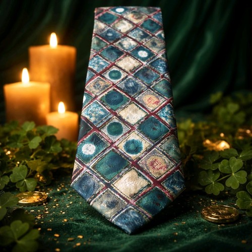 Pure polyester tie new blue - polyester,