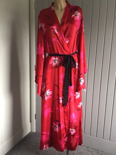 Ladies floral kimono robe - ladies,