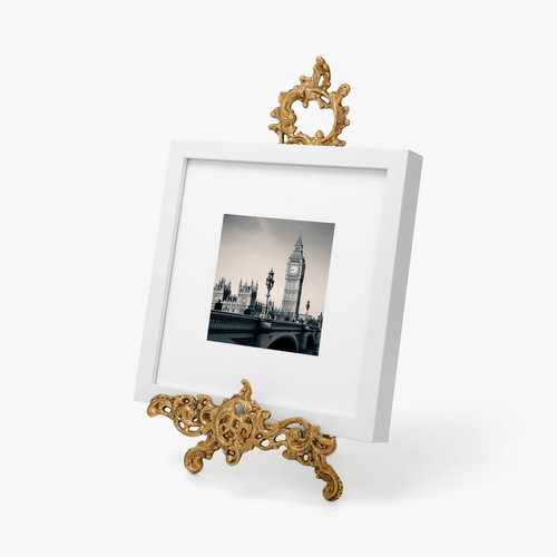 Solid brass decorative - brass, easel
