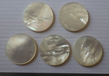 Mother Of Pearl Blank for Inlay / Jewellery Making Round 34 x  3 mm  Top Quality