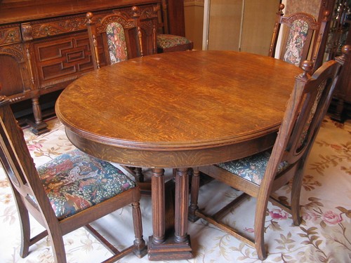 Antique 1800 oak dining - antique, rm