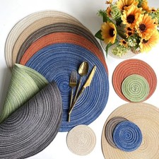 4pcs Braided Woven Place Mats