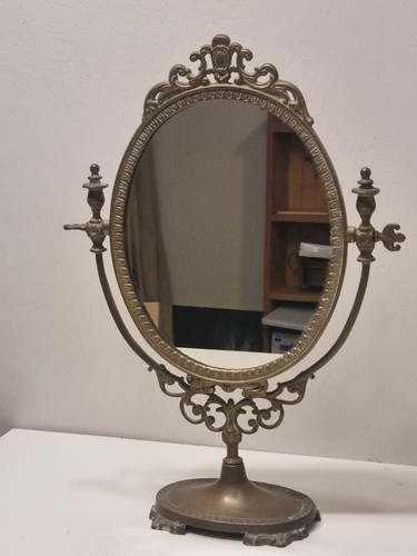 Ornate italian brass oval - italian,