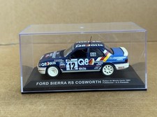 IXO DeAgostini Ford Sierra RS Cosworth, F. Delecour,  1:43 Scale, White,, Cased.