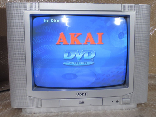 Akai ctd1390 color tv dvd - color,