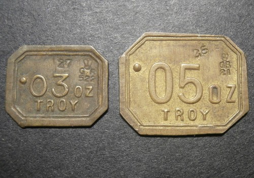 Coin weights gr - "gr, 522"