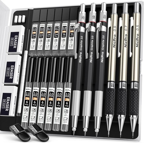 Nicpro 6pcs mechanical pencils - nicpro,
