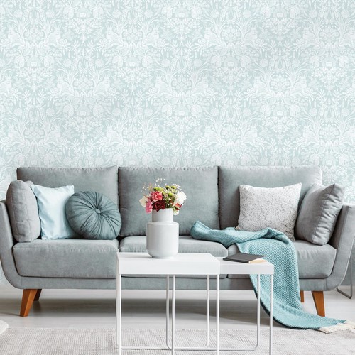 Harlen woodland animals damask - woodland,
