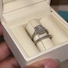 H Samuel Diamond Ring And Band