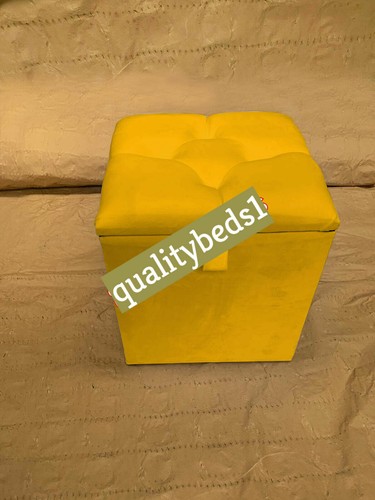 Plush velvet pouffe - plush,