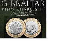 Gibraltar 2023 Two Pound £2 Coin King Charles III - God Save The King