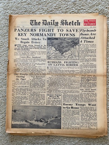 Daily sketch newspaper 1944 - sketch,