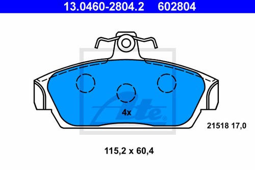 New brake pad set disc - new, set,
