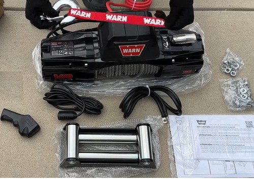 Warn steel cable winch 10000 - winch,