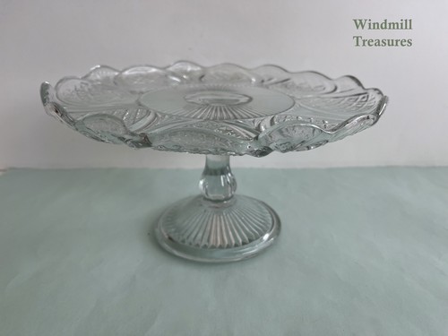 Vintage large glass - vintage, footed