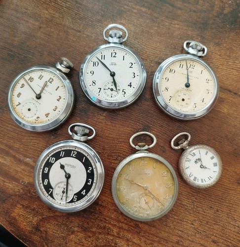 Mechanical pocket watches - 6x,