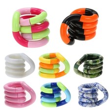 3 x FIDGET STRING TANGLE TOY