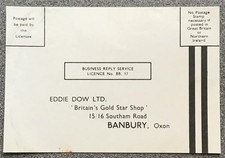 BSA GOLD STAR Motorcycles EDDIE DOW LTD Parts Order Form UNDATED