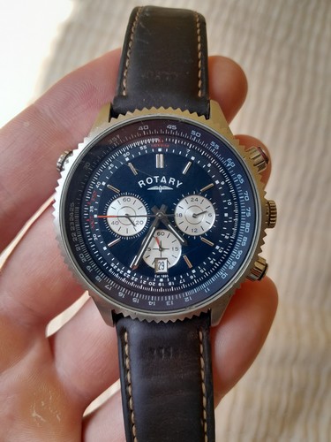 Rotary mens watch blue - mens,