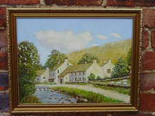 Vintage 1980s Framed Oil