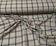 Check Tartan Fabric Beige