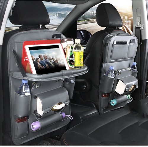 Leather car storage bag - leather,