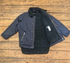 Mens Diesel Fleece Lined Flight/Bomber Jacket S Shearling 