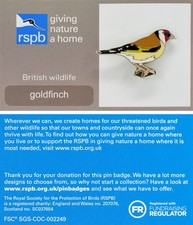 RSPB Pin Badge GNaH British