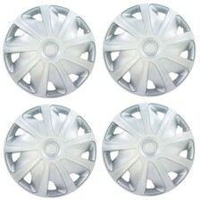 4x Silver 16" Inch Silver Deep Dish Van Wheel Trims Hub Caps fits Fiat Ducato