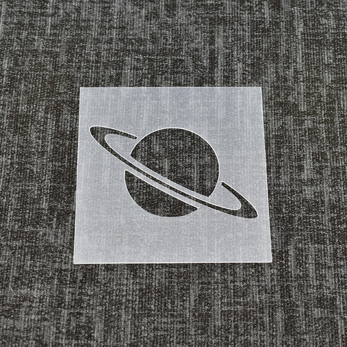 Space planet stencil - space,