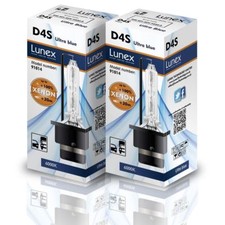2 x D4S Genuine LUNEX XENON BULB 6000K compatible with XenEco 42402 Xenarc 66440