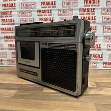 Vintage Sharp GF-1853x FM/MW/LW Radio Cassette Tape Recorder Portable