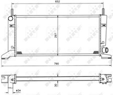 RADIATOR, ENGINE COOLING FOR