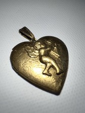 Vintage Gold Tone Metal Cherub
