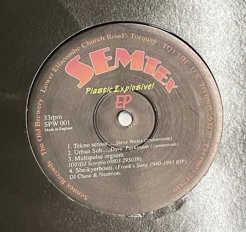 Semtex recordings plastic - recordings,