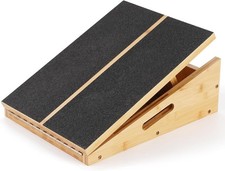 Bamboo Slant Board Squat Wedge Foot Calf Stretcher Yoga Squat Ramp Home Workout